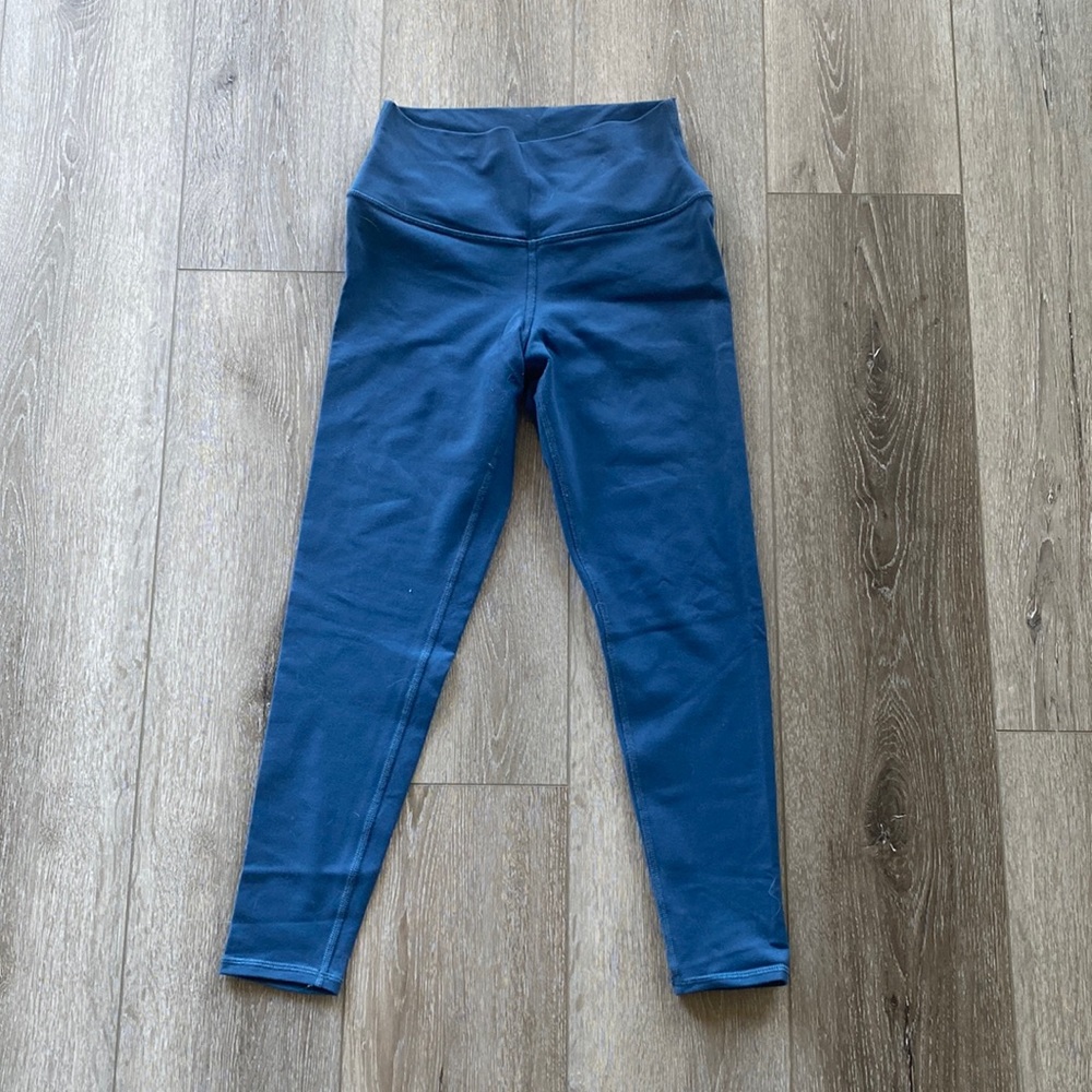 ALO Blue 7/8 Airbrush Legging